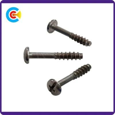 GB/DIN/JIS/Ans Carbon-Steel/Stainless-Steel Phillips/Slot Inch Flat-Tail Self-Tapping Cabinets British Flange Screws