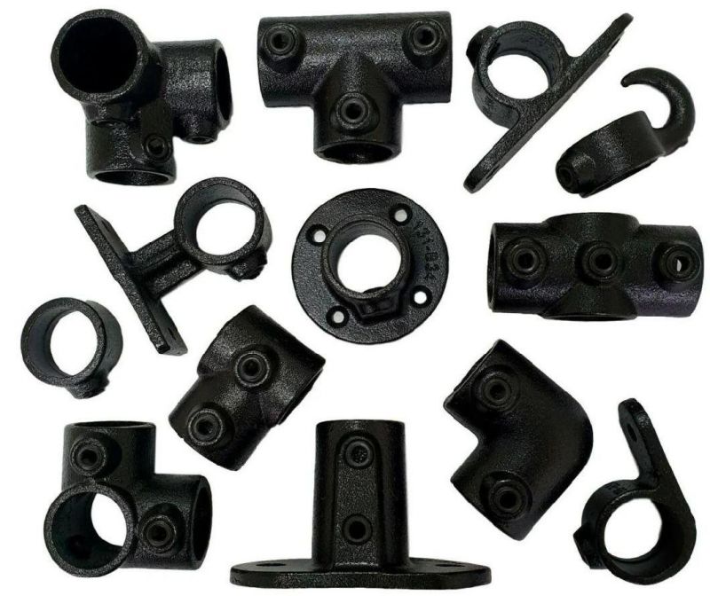 Cast Malleable Iron Handrail Fittings Pipe Clamps Fittings Tube Clamp for Handrail