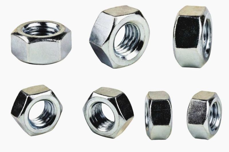 Zinc Coated M6 M8 M10 M12 M20 DIN934 Hex Nut