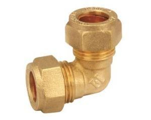 Brass Card Sleeve Fittings for Copper Tubes Elbow Bend Connector