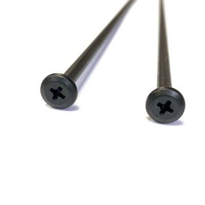 Customized Black 365mm Steel Pan Head Phillips Extra Long Screws