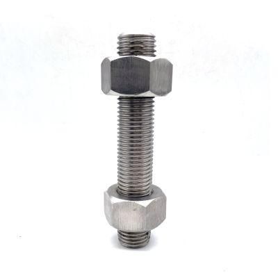 SS304 SS316 Threaded Rods ASTM A193 B8 B8m A193 High Tension Full Thread Double End Stud Bolts and Nuts for Oil &amp; Gas