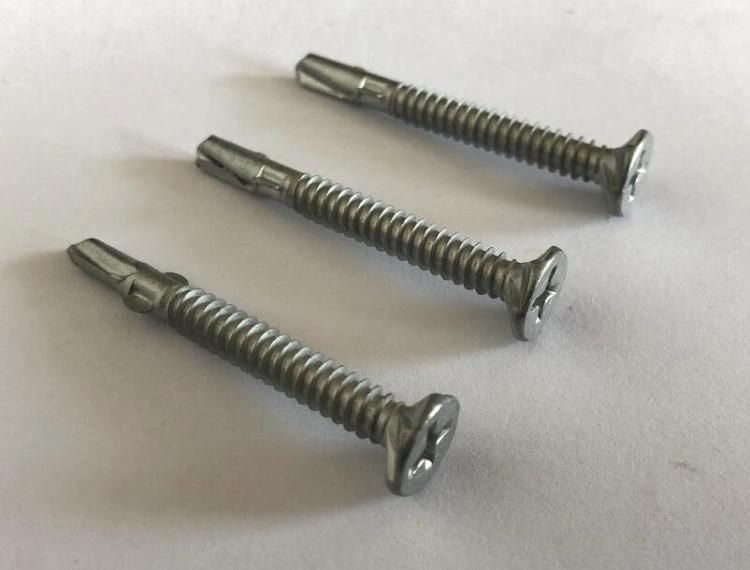 Flat Head 6 Ribs Drilling Screws with Wings