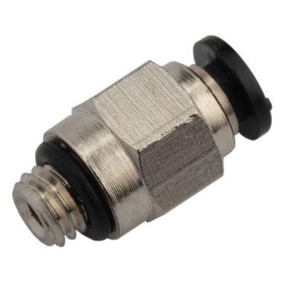 Xhnotion Pneumatic Plastic Miniature Push to Connector 1/8&prime;&prime; Thread Male Straight Compact Push in Fitting