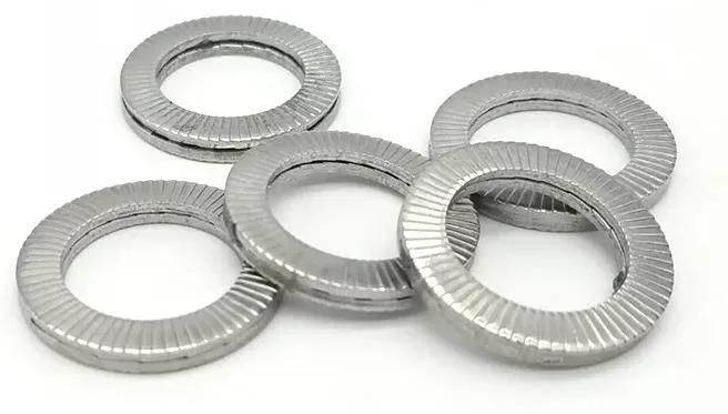 M3-M130 Steel Dacromet Plated Self Locking Nord Wedge Lock Washer DIN25201