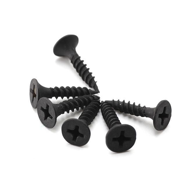 Fastener Carbon Steel Hardened Black Phosphate Drywall Screw