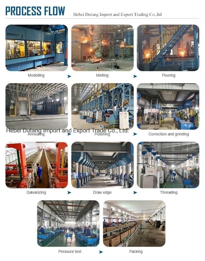 Malleable Iron Casting Flange for Industrial Furniture