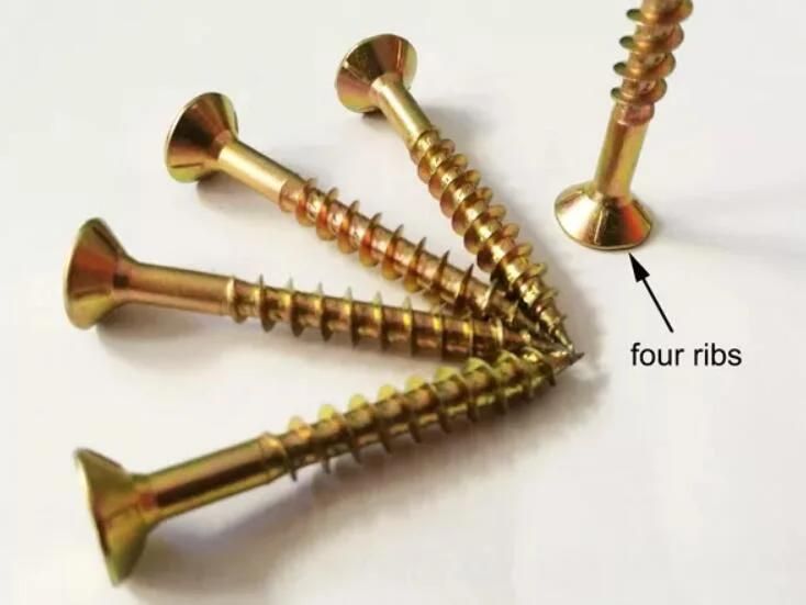 China DIN7505 MDF Fiberboard Screw/Double Pozi Countersunk Tornillos Spax Screws/Chipboard Screw