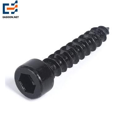 Black 4.8, 6.8 Cap Head Hex Socket Self Tapping Screw Head Socket Cap Head Hex Head Machine Screws Self Tapping Screws