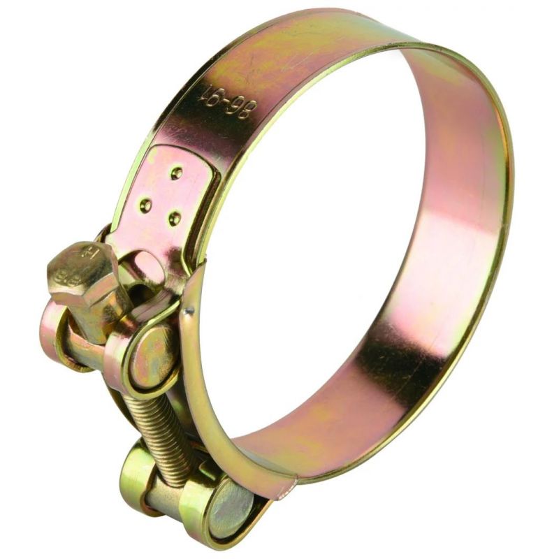 Galvanized Carbon Steel Zinc Plated Double Bolt Hose Clamp