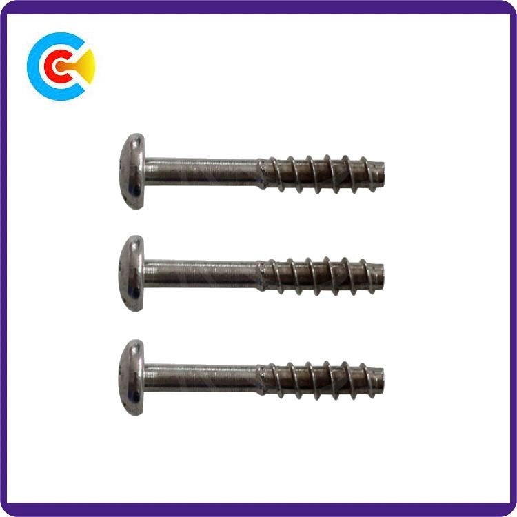 GB/DIN/JIS/Ans Carbon-Steel/Stainless-Steel Phillips/Slot Inch Flat-Tail Self-Tapping Cabinets British Flange Screws