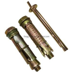 Yellow Galvanized 4PCS Fix Anchor Bolts