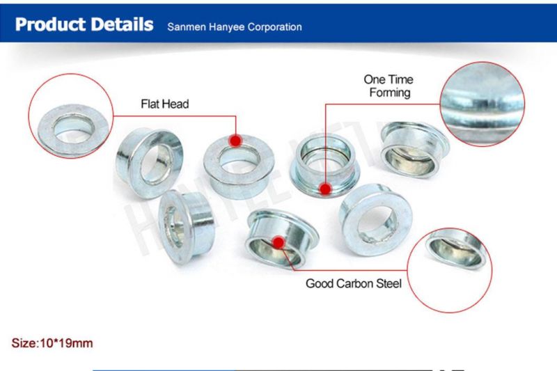 China Supplier Oxid Black Finish Threaded Eyelets Automobile Parts Accept OEM Building Hardware Fastener