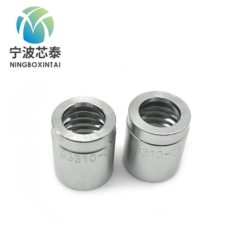 Ferrule for No Skiving Hydraulic Crimp Hose Ferrules 03310 Hose Endings / Ferrule Sleeve Ferrule for R12  4-Spiral Hose