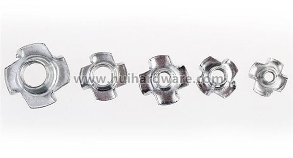 DIN1624 Three Four Prongs T Tee Claw Nut for Furniture