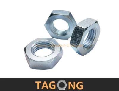 Zinc Plated Class4 Hexagon Nuts M10 DIN439 Thin Nuts