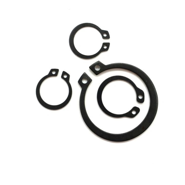 DIN471 Black Spring Steel Snap Rings Retaining Ring Circlips C Type Open End Lock Washer