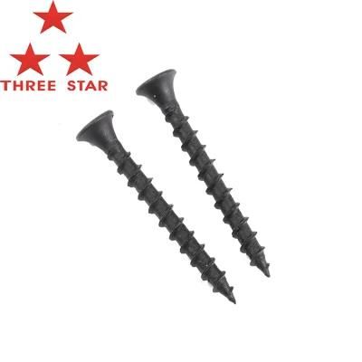 Libreville Kenya Zambia Market/6# Black Collated Phillips Bugle Head Fine Thread Black Drywall Screw for India Market