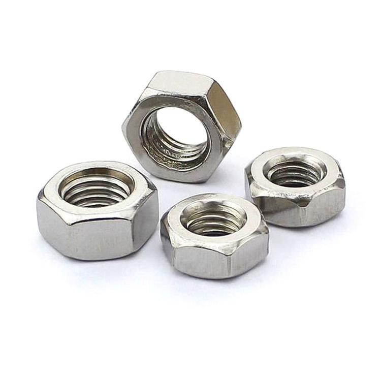 DIN934 Hex Nut Hex Head Nut Stainless Steel 304 316 A2 A4
