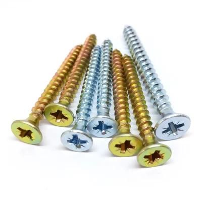 1kg/Box Custom Self Tapping Brass Zinc Pozi Copper Countersunk Head Stainless Steel Flat Head Torx Chipboard Wood Screws