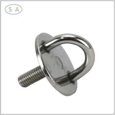 Stainless Steel Eye Hook Screw with Wood Screw Thread