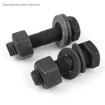 ASME B18.2.1 Hex Bolts Grade 8.8 10.9 Black Oxided Galvanized