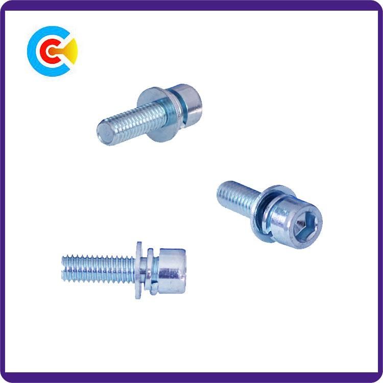GB/DIN/JIS/ANSI Carbon Steel/Stainless Steel 4.8/8.8/10.9 Galvanized Hexagon Socket Screws