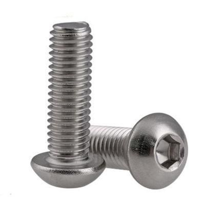 Hot Sale Carbon Button Stainless Steel Machine Hex Socket Pan Head Screw