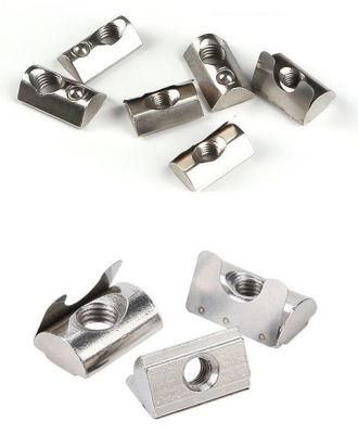 T Slot Nut with Spring Leaf for Aluminium Profile Leaf Spring Nut Spring Nut