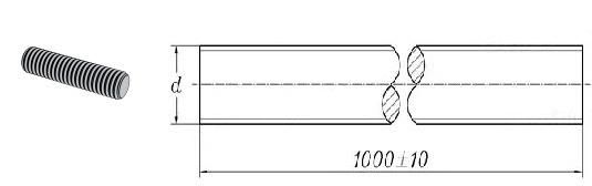 DIN975 DIN976 ANSI Standard Full Threaded Rod with Zinc Plated or Hot DIP Galvanized Threatment or Stainless Steel Material