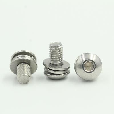 Stainless Steel Square Washer Head Screws Three Combination Machine Screw