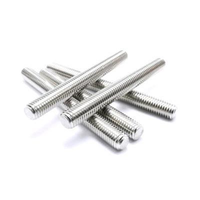 China Wholesale DIN975 Fasteners Black Threaded Rod M20 Bar Hot DIP Galvanized Full Thread Stud Bolt DIN976 Threaded