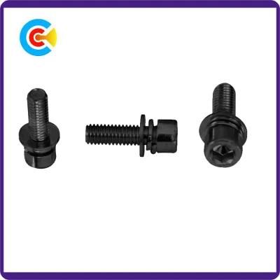 Custom Stainless Steel/4.8/8.8/10.9 Fastener Hexagon Cheese Head Screw with Washer