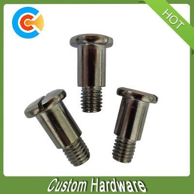 Custom M8 X 23 Carbon Steel Galvanized Slotted Shoulder Screw