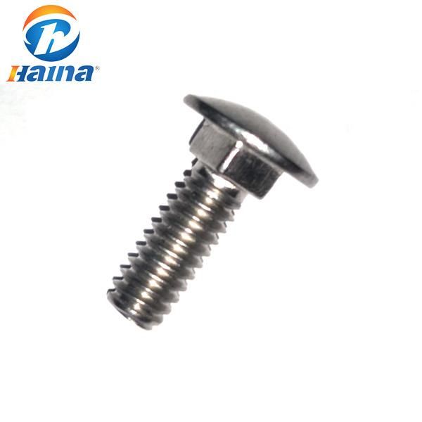 DIN603 Ss304 Ss316 Mushroom Head Square Neck Carriage Bolt