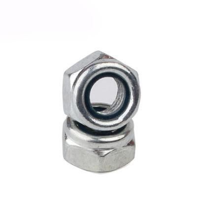 Stainless Steel Hex Nylon Insert Lock Nuts DIN985 Nylon Locking Nut for Screw