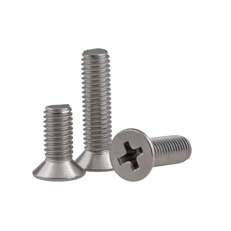 High Quality Cross Recessed Countersunk Head Screws Stainless Steel DIN965 Philips Flat Head Machine Screw GB819-85