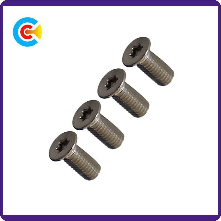 Carbon Steel/4.8/8.8/10.9 M3/Galvanized Cinquefoil/Plum Blossom/Countersunk Head Screw for Electronic/Machinery/Industry Fasteners