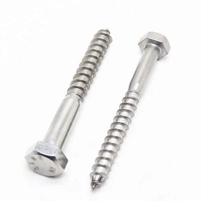 SS304 DIN 571 Hex Head Wood Screws