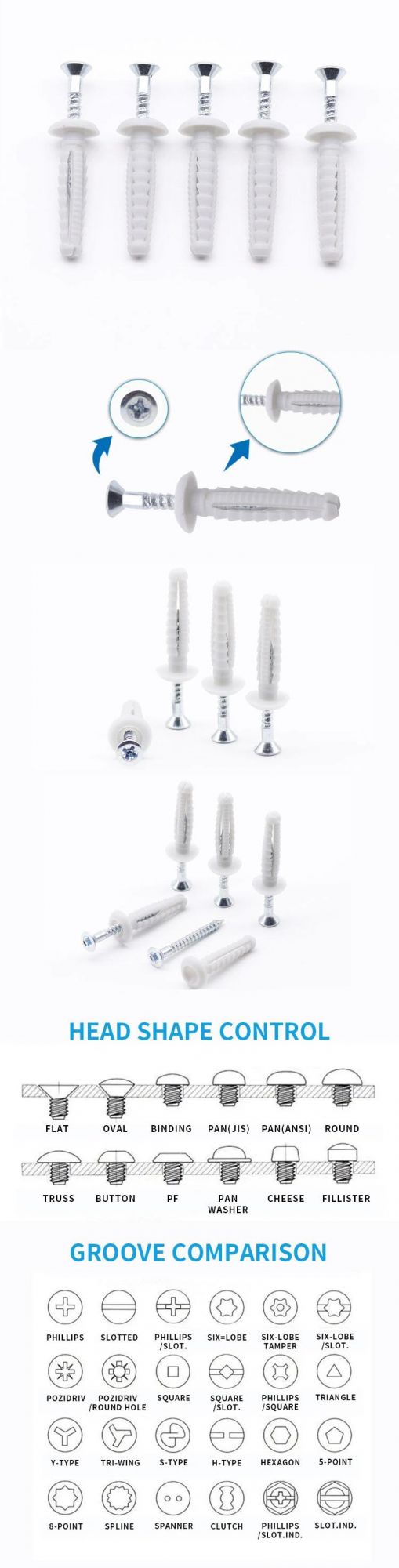 Best Price Nylon Mushroom Head Expansion Anchor
