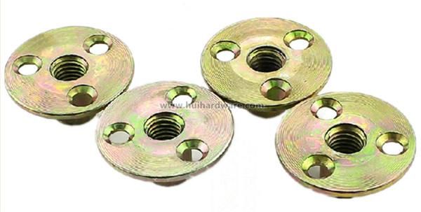 Steel Zinc Plated T Nuts with Holes