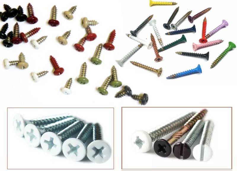 Head Painted White Self Tapping Sheet Metal Screws
