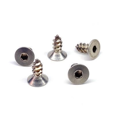 Stainless Steel Countersunk Flat Head Hexagon Socket Self Tapping Screws