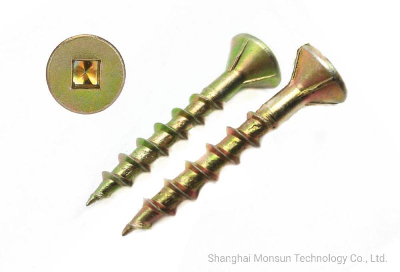 Square Drive Countersunk Head with Nibs Particle Board Screw