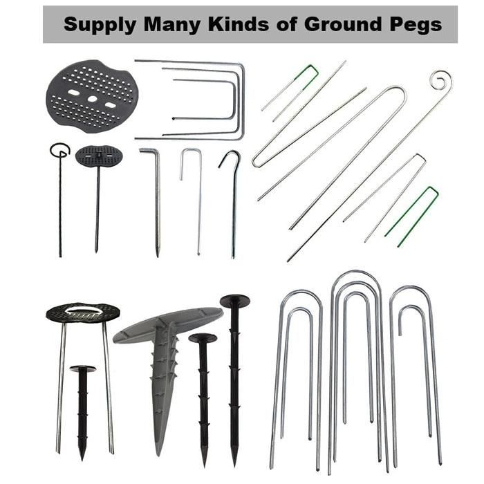 6 Inch Garden Anti-Rust Anti-Water Steel Anchor Securing SOD Landscape Ground Cloth Turf Fabric Edging Anchor Staples Pins Spike