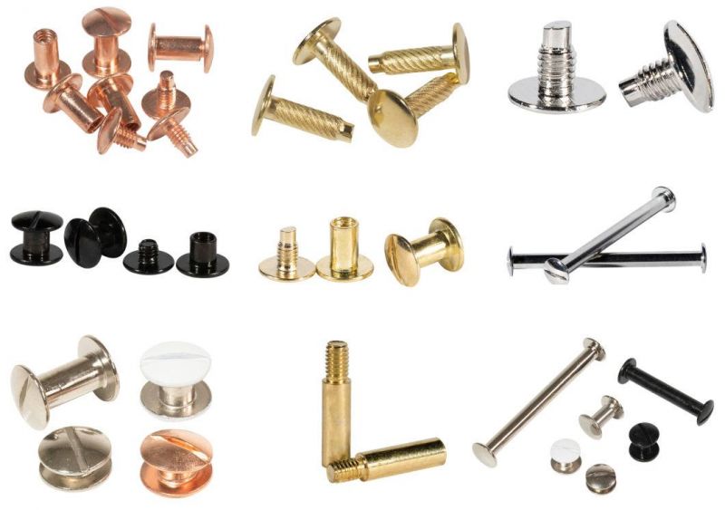 Connecting Furniture Paper Binding Chicago Male and Female Fastener Screw