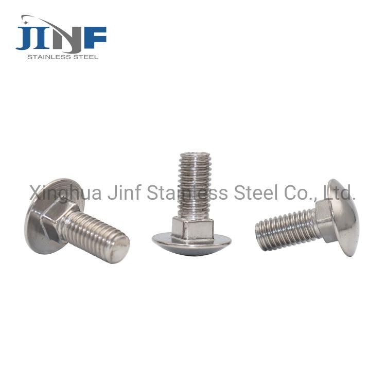 A2 A4 Stainless Steel Round Head Carriage Bolt