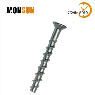 Zinc Plated Countersunk Head Cylindrical Head Torx Drive Hexalobular Socket Concrete Screws