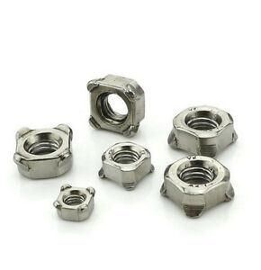 M39 Plain Zinc Plate or Black DIN928 Square Weld Nut