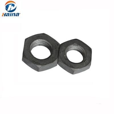 Standard Carbon Steel HDG Thin Hex Nuts/Blue White Zinc Plated Hex Nuts/Black Hex Nuts